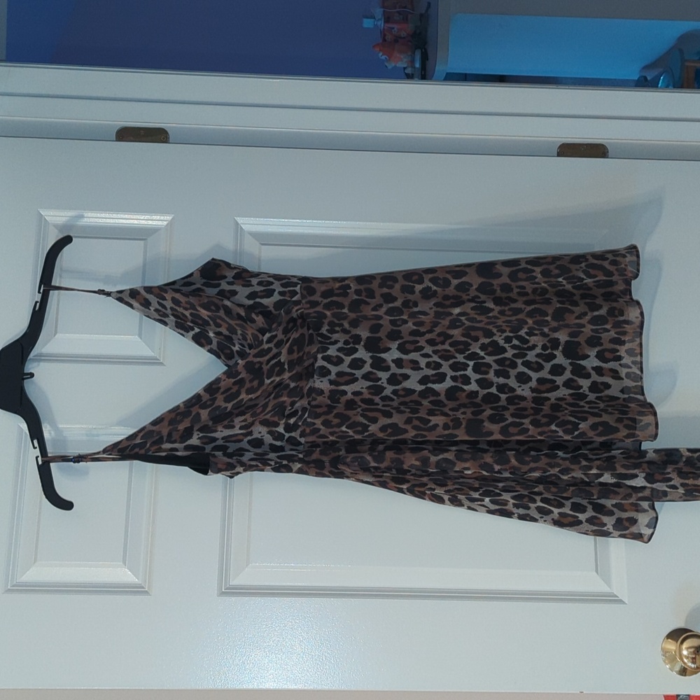 Cheetah dress.